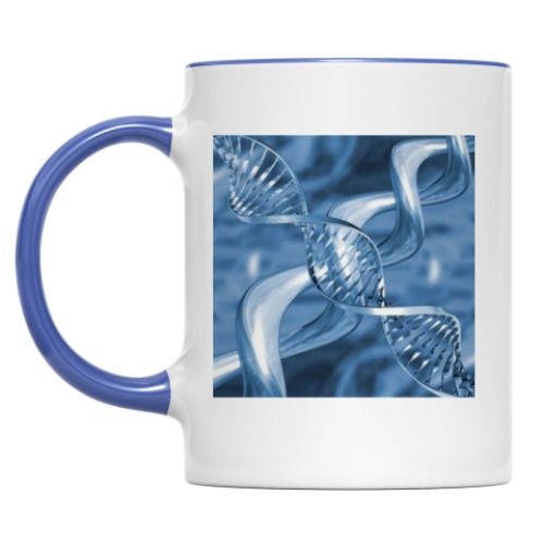 Кружка с принтом ДНК