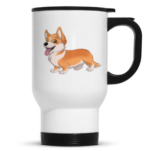 Кружка-термос с принтом corgi butt