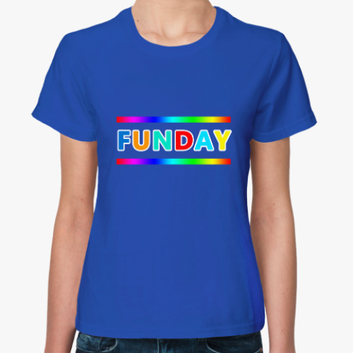 Женская футболка с принтом FUNDAY