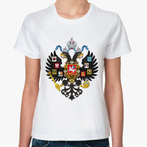 Классическая футболка с принтом  футболка