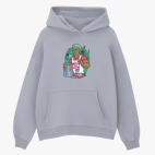 Толстовка худи оверсайз