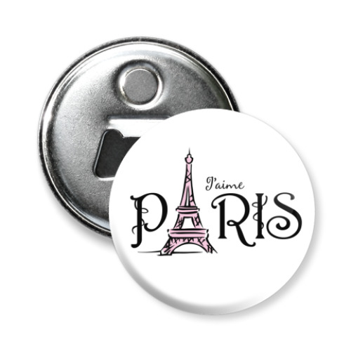 Магнит-открывашка с принтом Paris