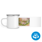 Кружка металлическая белая (круговая запечатка)