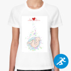 Женская спортивная футболка