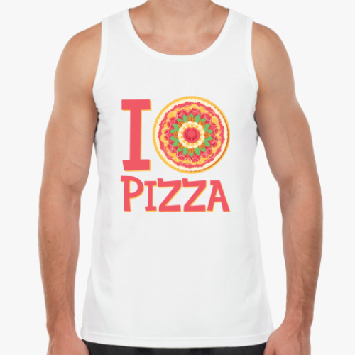 Майка с принтом I love pizza