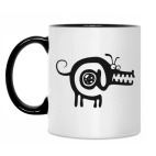 Кружка двухцветная