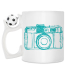 Кружка с футбольным мячиком