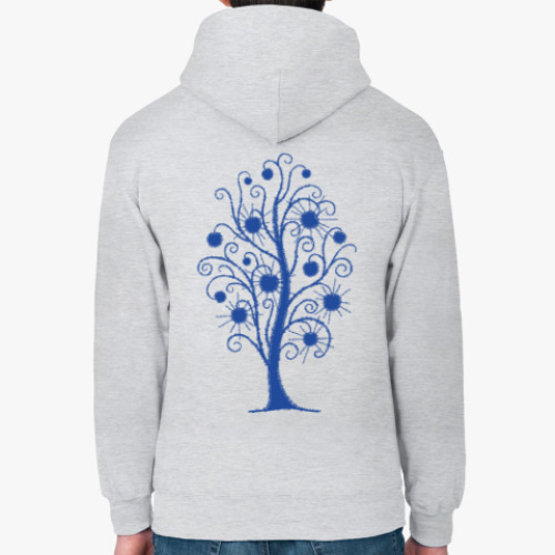 Толстовка худи с принтом Древо Солнца