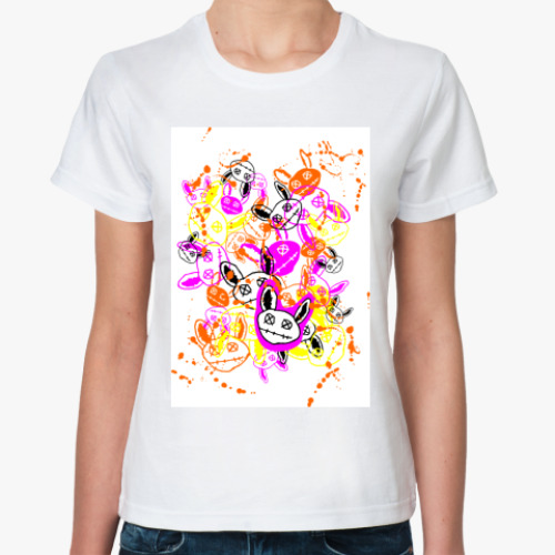 Классическая футболка с принтом Чудики