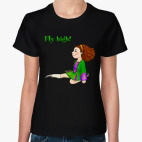 Классическая женская футболка Fly high!