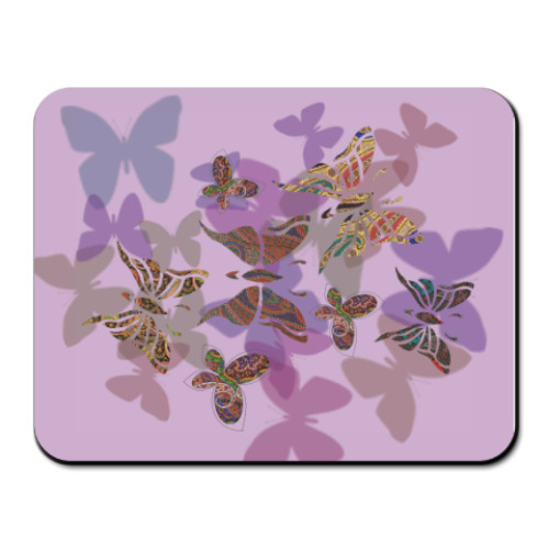 Коврик для мыши с принтом Бабочки