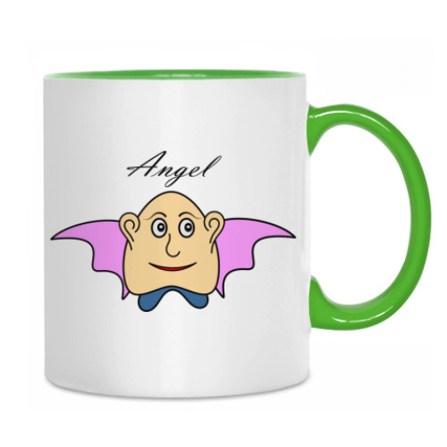 Кружка с принтом Ангелочек!