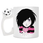 Кружка с футбольным мячиком