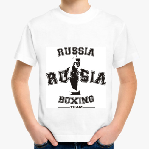 Детская футболка с принтом Бокс
