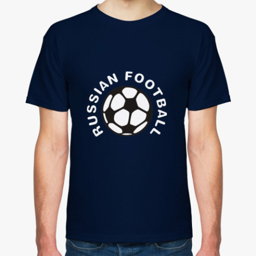 Футболка с принтом RUSSIAN FOOTBALL