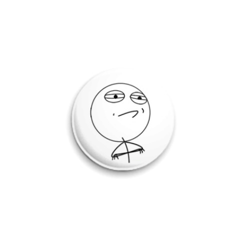 Значок 25мм с принтом  Challenge Accepted