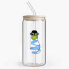 Банка с бамбуковой крышкой