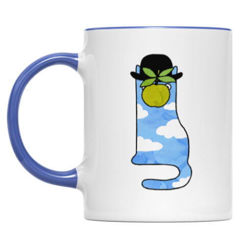 Кружка с принтом Кот и сюрреализм