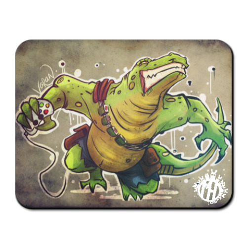 Коврик для мыши с принтом Варан