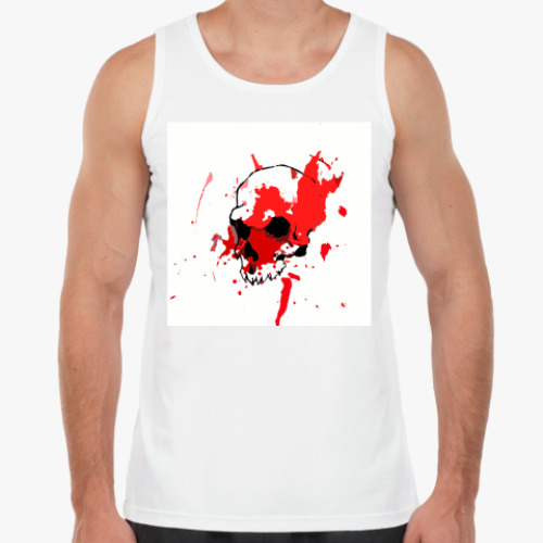 Майка с принтом Черепушка