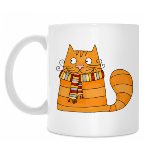 Кружка с принтом Кот