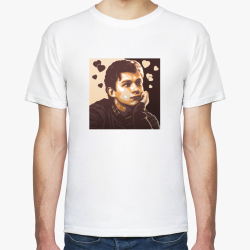 Футболка с принтом Tom Holland <3