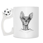 Кружка с футбольным мячиком