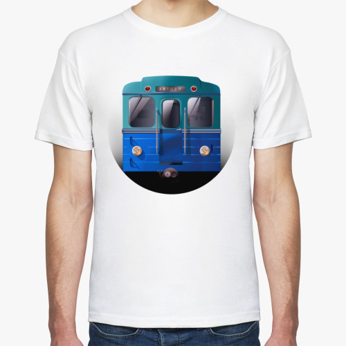 Футболка с принтом Вагон типа 81-703  'Е' СПБ