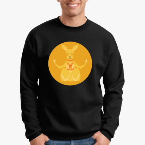 Свитшот с принтом Animal Zen: K is for Kangaroo