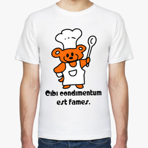 Футболка с принтом голод - наилучшая приправа