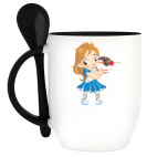 Кружка с ложкой