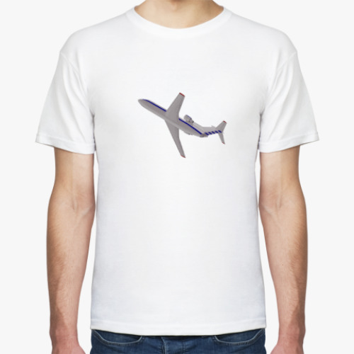 Футболка с принтом Самолет