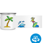 Пальма, волны, серфинг