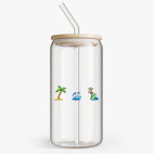 Банка с бамбуковой крышкой