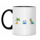 Кружка двухцветная