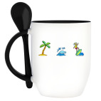 Кружка с ложкой