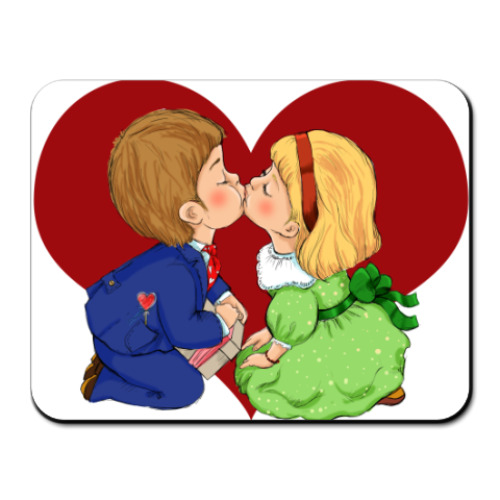 Коврик для мыши с принтом любовь