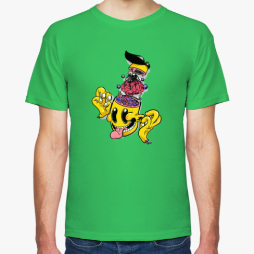 Футболка с принтом CRAZY BRAIN