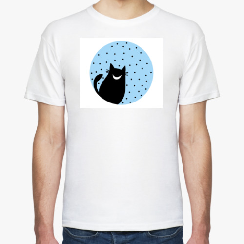 Футболка с принтом Кот
