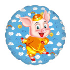 Подушка "круг", 35x35 см Символ Года