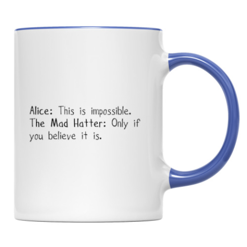 Кружка с принтом Алиса в стране чудес/ Alice in wonderland