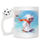 Кружка с футбольным мячиком