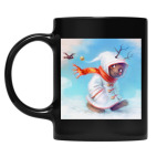 Кружка цветная UV-DTF