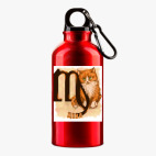 Металлическая бутылка 400 мл UV-DTF