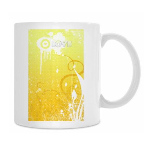 Кружка с принтом Love