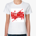 Классическая женская футболка  Halloween