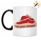 Кружка-хамелеон I eat dead animals