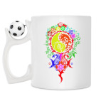 Кружка с футбольным мячиком