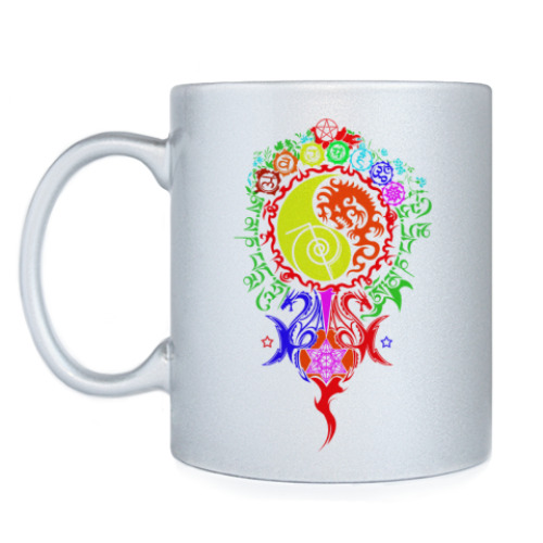 Кружка с принтом yantra reiki