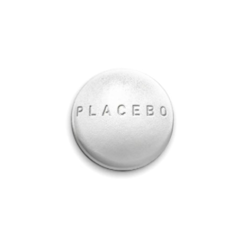 Значок 25мм с принтом  placebo - таблетка